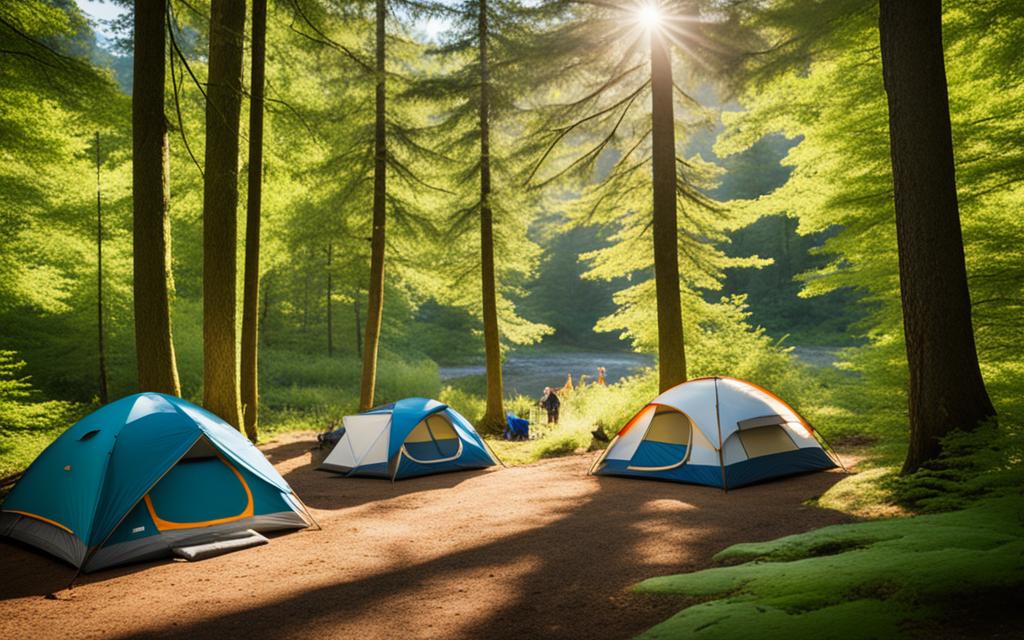 camping in nature's sanctuary